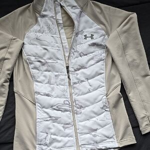 Under Armour Women's Beige and White Jacket